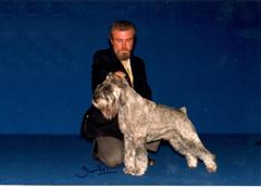 Eur  Ch Sting Fain Monstr in World Dog Show in Helsinki  1998